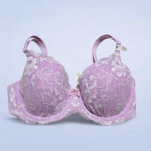 Victoria's Secret Body by Victoria Unlined Demi‎ Purple Lace Bra - 34DD